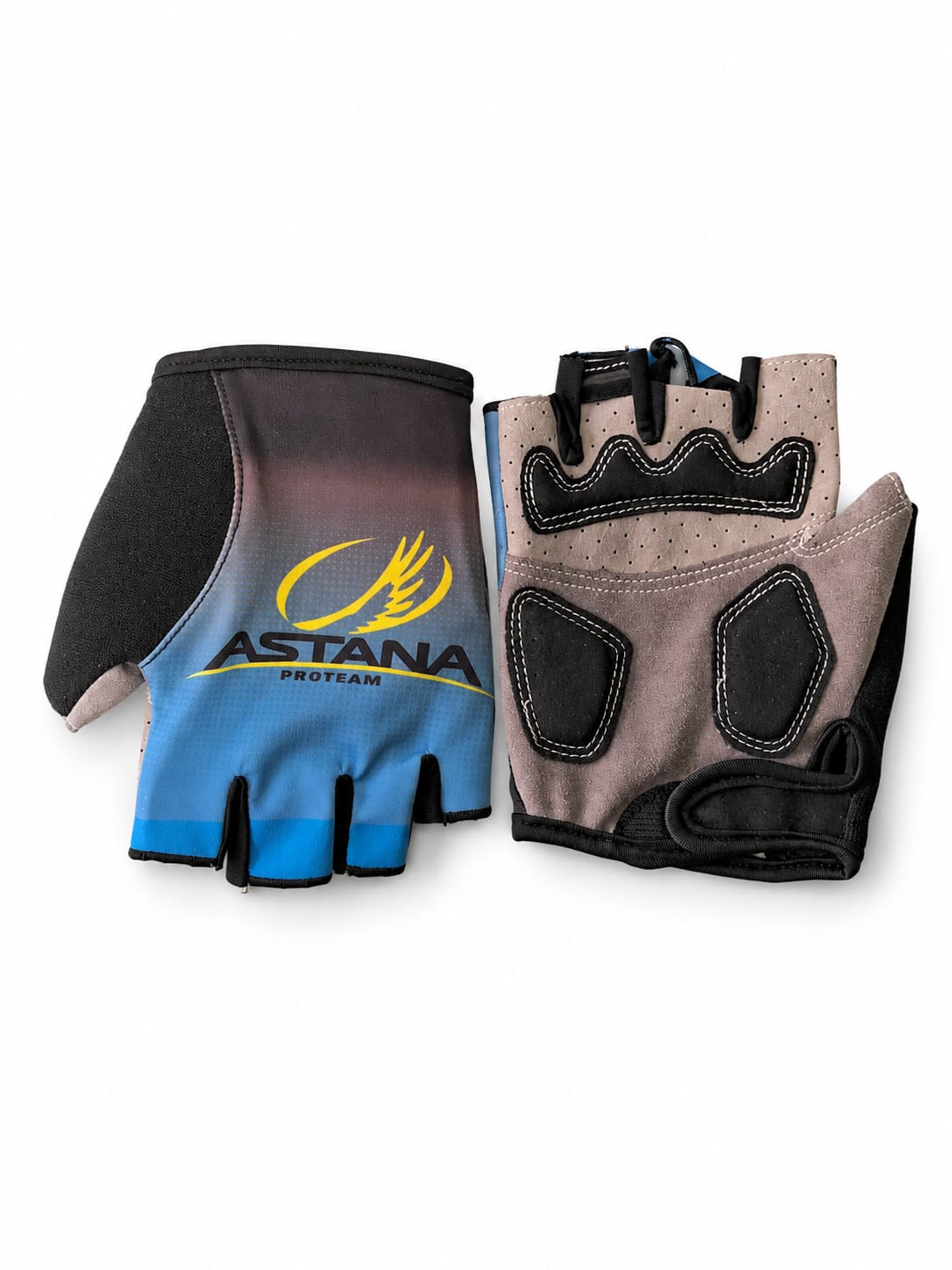 Astana-Pro-Team-half-finger-cycling-gloves-with-blue-gradient-back-and-grey-gel-padded-palm
