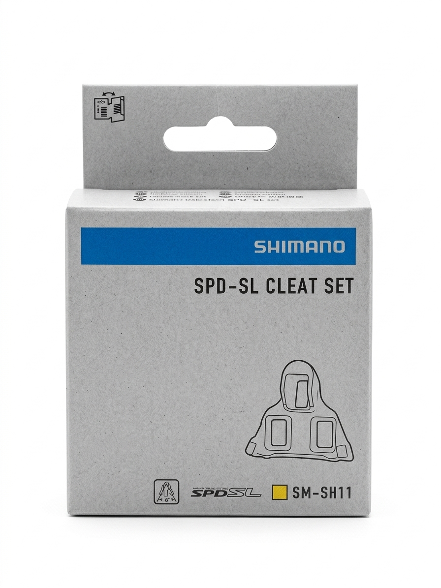 Shimano-SM-SH11-SPD-SL-road-bike-cleats-yellow-6-degree-float-box