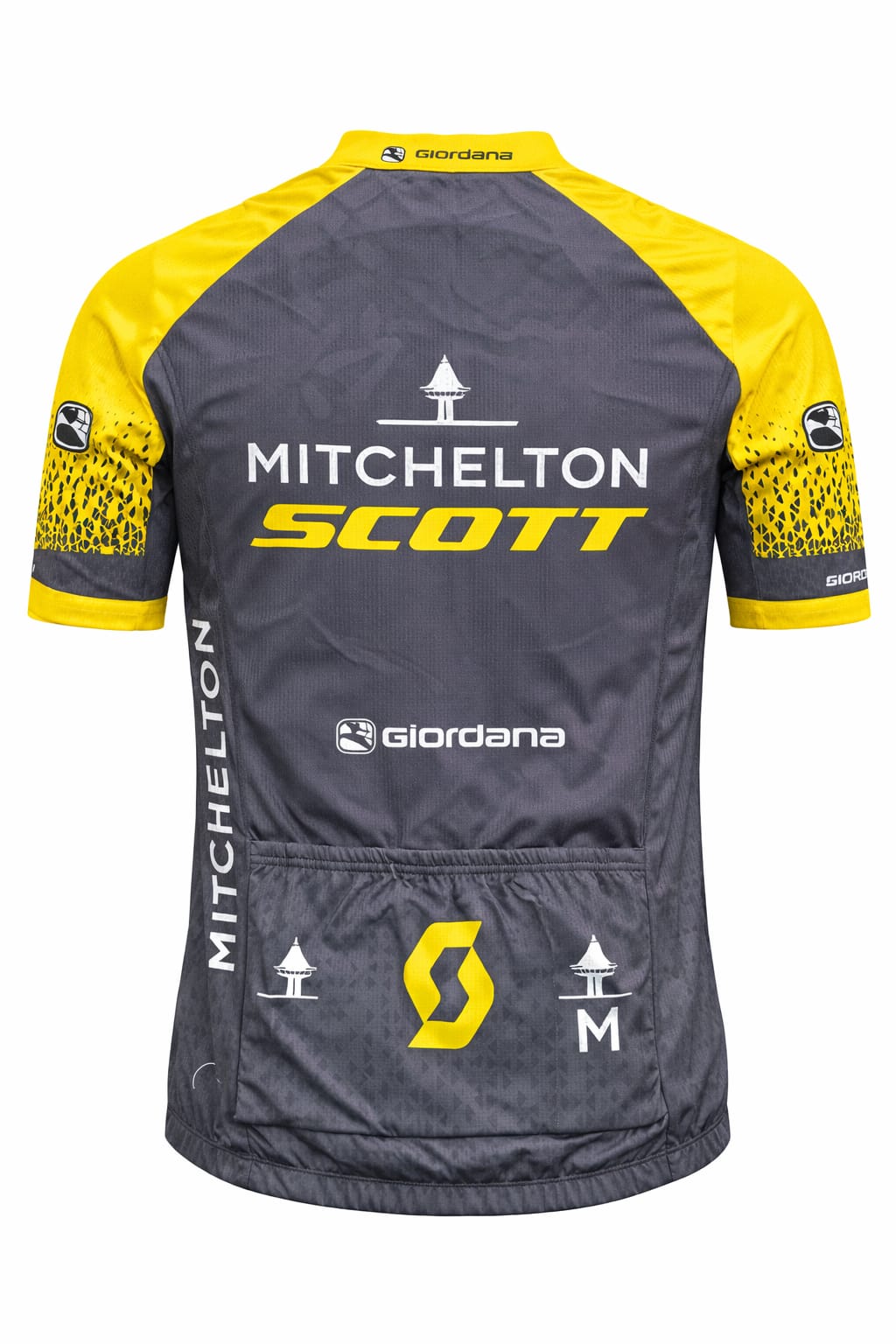 Mitchelton-SCOTT Team Replica Cycling Jersey – Diamond Grey & Yellow