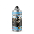 High performance Chain Cleaner aerosol spray can in light blue and silver packaging featuring a close up motorcycle chain graphic, Italian flag badge, and Best Choice seal
