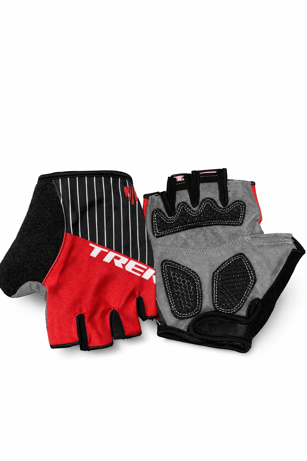 Premium Half Finger Cycling Gloves for Men & Women | Anti-Slip Breathable Bike Gloves | Red Black Cycling Gloves