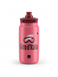 Elite Fly Giro d'Italia official Grand Tour cycling water bottle in iconic Maglia Rosa pink with the black infinity race logo