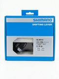 Front view of the standard blue and silver Shimano retail box packaging for the Altus SL-M315 3x8 speed shifting lever pair, highlighting the model ticks and features on the front label.