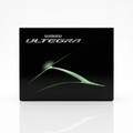 Official retail box packaging for the Shimano Ultegra 11-speed bicycle component drivetrain series, featuring a sleek black finish with a minimalist green graphic design.